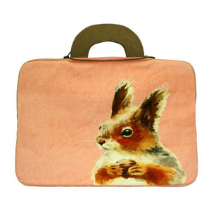 Eco Canvas Laptop Case Red Squirrel