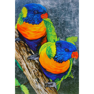 Cotton Tea Towels - Indigenous Art Bird Designs