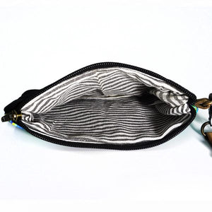 Indigenous Canvas Clutch Purse by Susan Wanji Wanji