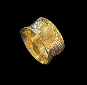 Fair Trade Brass Peace Ring made in Cambodia