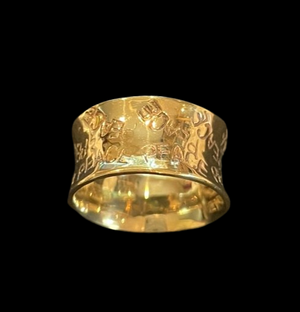 Fair Trade Brass Peace Ring made in Cambodia