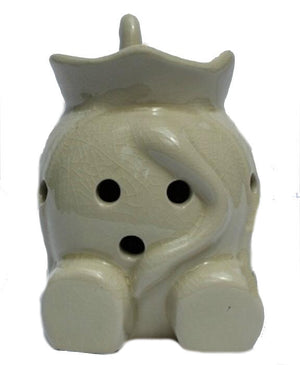 Large Celadon Ceramic Elephant Oil Burner