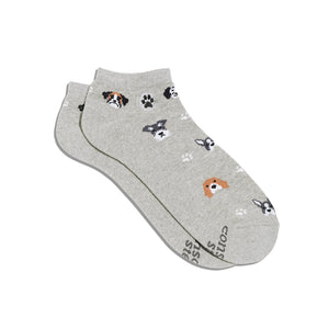 Conscious Step Ankle Socks That Protect Dogs Grey