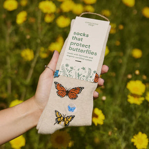 Conscious Steps Socks That Protect Pollinators Butterflies