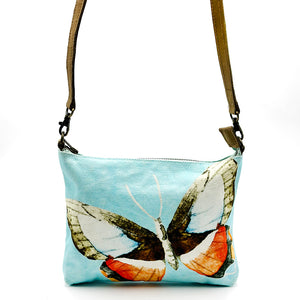 Eco Canvas Cross Body Bag Butterfly