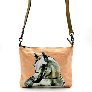 Eco Canvas Cross Body Bag Horse