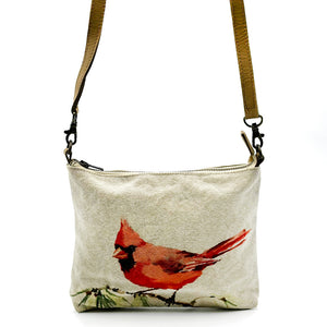 Eco Canvas Cross Body Bag Redbird