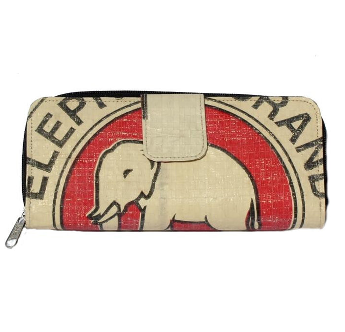 Elephant Brand Recycled Long Fold Out Wallet