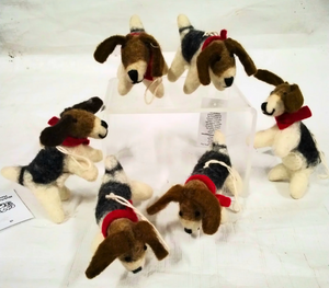 Fair Trade Felt Puppy Decoration