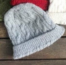 On Sale! Alpaca Cable Knit Beanie handmade in Peru