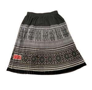 Hilltribe Vintage Fabric Skirt Black