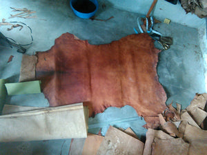 Leather Cow Hide Square Shoulder Bag