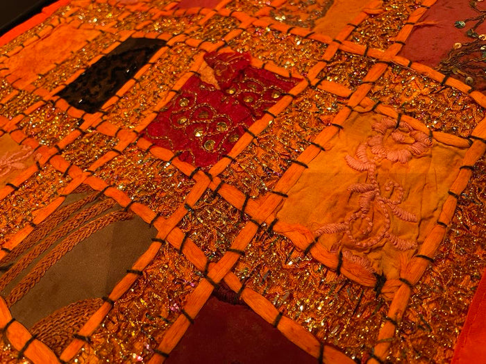Handmade Cushion Covers from India Orange