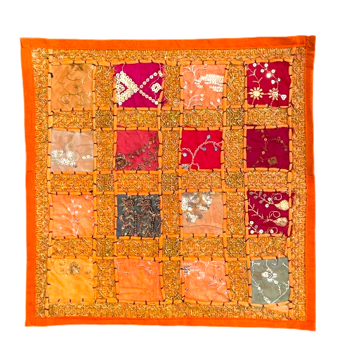 Handmade Cushion Covers from India Orange