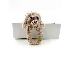 Pebble Lamb Ring Rattle