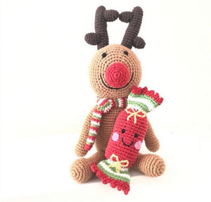 Rudolph Reindeer Large Doll by Pebble