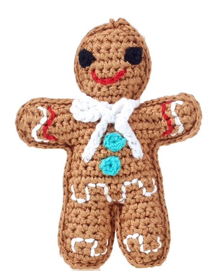 Gingerbread Man Rattle by Pebble