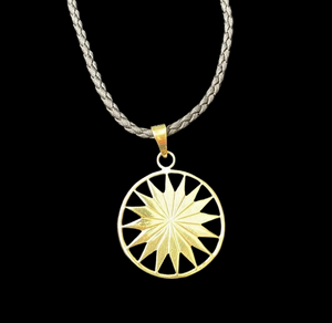 Sun Necklace made from Upcycled Brass