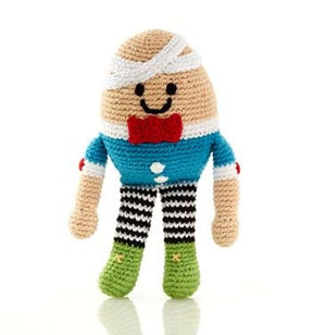 Organic Cotton Humpty Dumpty Rattle