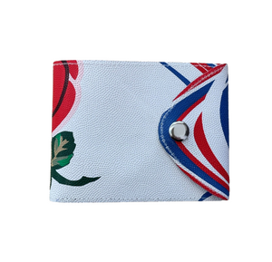 Rugby Button Wallet Red