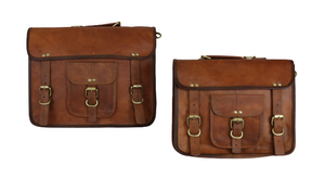 Fair Trade Leather School Style  Bag