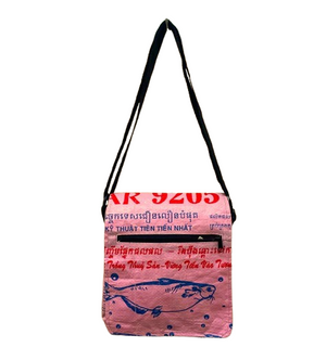 Recycled Fish Feed Small Messenger Bag