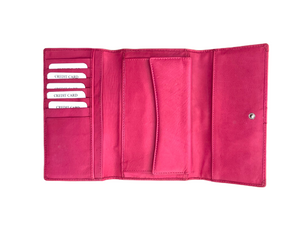 Soft Leather Wallet Pink