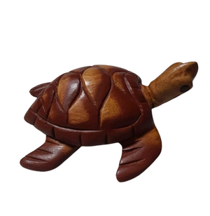 Fair Trade Wooden Swimming Turtle