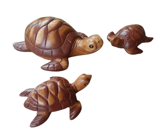 Fair Trade Wooden Swimming Turtle