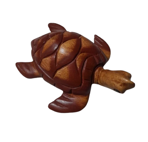 Fair Trade Wooden Swimming Turtle