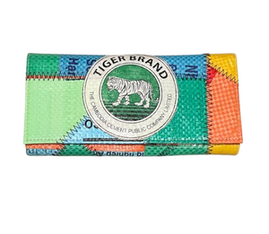 Tiger Brand recycled Patch Wallet