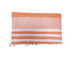 Turkish Towel White Tones Handloomed in Cambodia