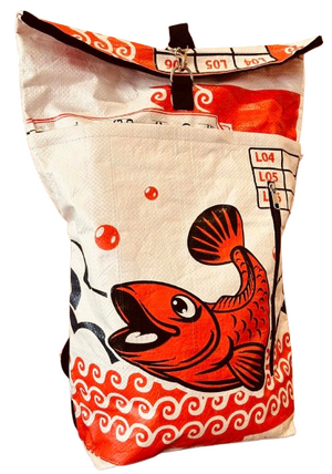 Fair Trade Fish Duffle Backpack