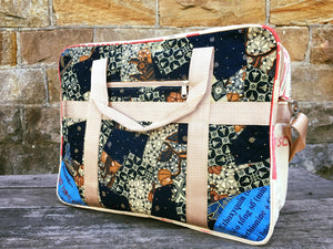 Vintage Fabric Travel Bag