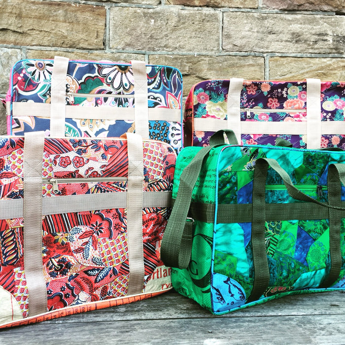 Vintage Fabric Travel Bag