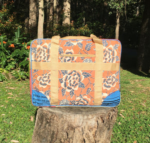 Vintage Fabric Travel Bag