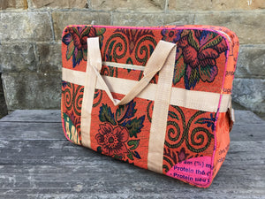 Vintage Fabric Travel Bag