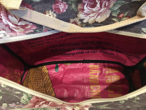 Vintage Fabric Travel Bag