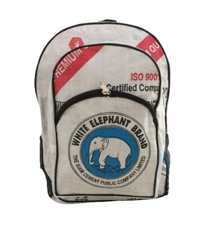 White Elephant Brand Recycled Backpack