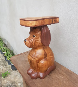 Wooden Dog Stool