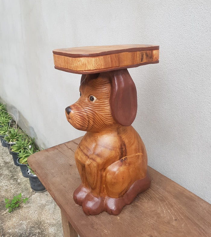 Wooden Dog Stool