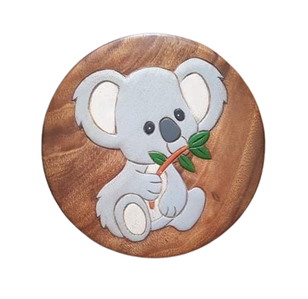 Wooden Kids Stool Koala