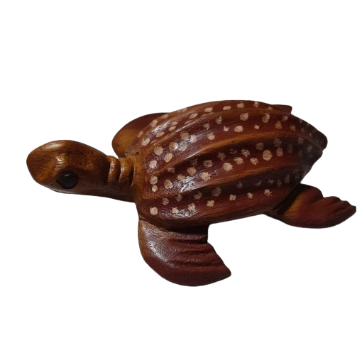 Fair Trade Wooden Mafuaeng Turtle