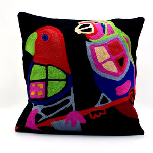 Indigenous Cushion Cover Finches Karen Barnes
