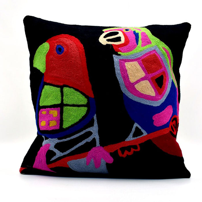 Indigenous Cushion Cover Finches Karen Barnes