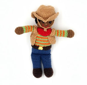 Organic Cotton Cowboy Rattle