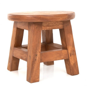 Wooden Kids Stool Cute Dog