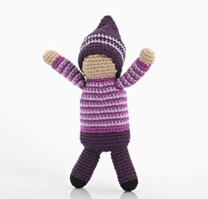 Organic Cotton Purple Rattle