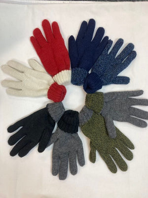 Alpaca Reversible Gloves handmade in Peru