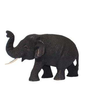 Teak Wooden Elephant Trunk Up 9cm tall